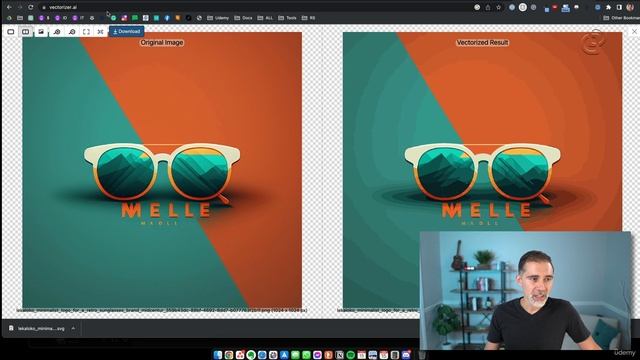 45 - How to vectorize your logo with AI смотреть онлайн