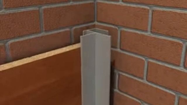 Профиль угловой Проcтой способ крепления декоративных панелей 400x296 смотреть онлайн