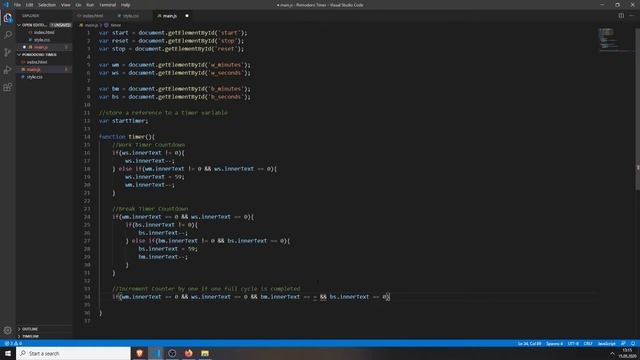 Pomodoro Timer | Javascript Beginner Project Tutorial смотреть онлайн