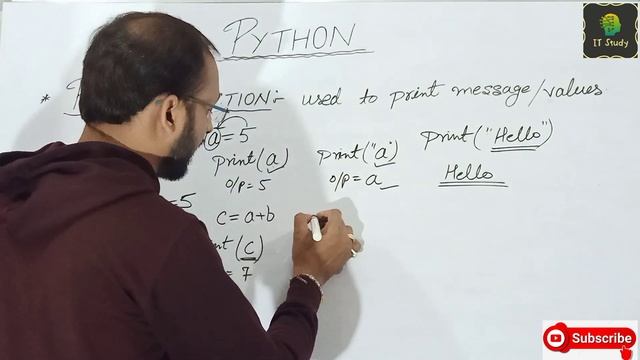 Print Function in Python | # 2 Lecture | (In Hindi) | #IT_STUDY | смотреть онлайн