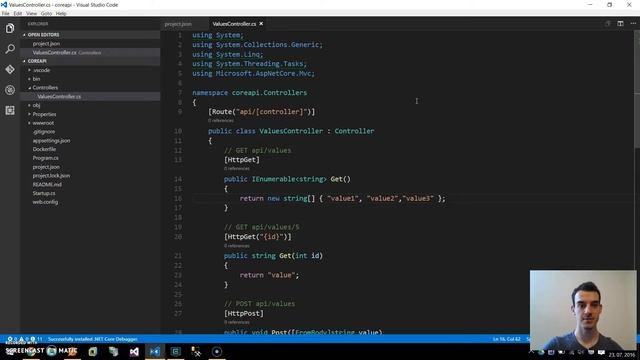 Adding dotnet-watch and Entity Framework Core 1.0 смотреть онлайн