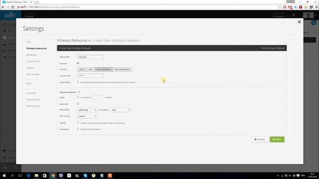 Первичная настройка контроллера Unifi. смотреть онлайн