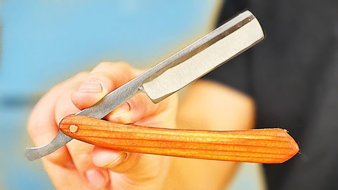 САМАЯ ОПАСНАЯ БРИТВА ИЗ НАПИЛЬНИКА! смотреть онлайн