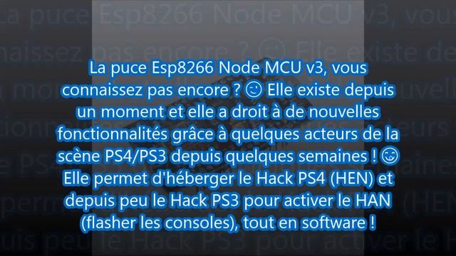 JAILBREAK SA PS4 EN USB 4.55 [PUCE HACK ESP8266 NodeMcu V3] смотреть онлайн