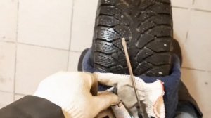 Дошиповка шин ремонтными шипами своими руками