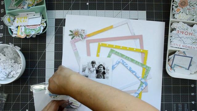 Geometric Rainbow Scrapbook Layout | Nathalie D. смотреть онлайн