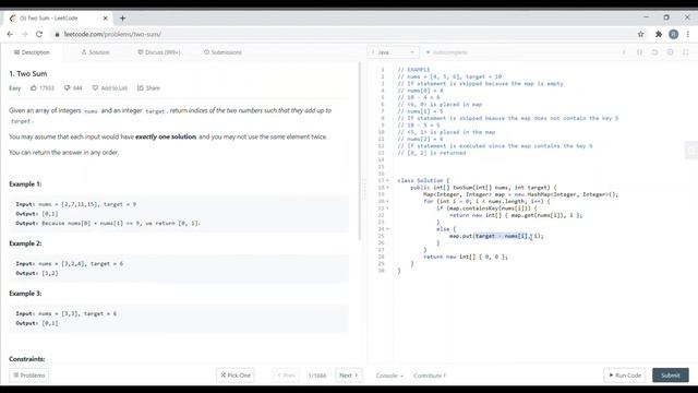 LeetCode Two Sum Solution - Java смотреть онлайн