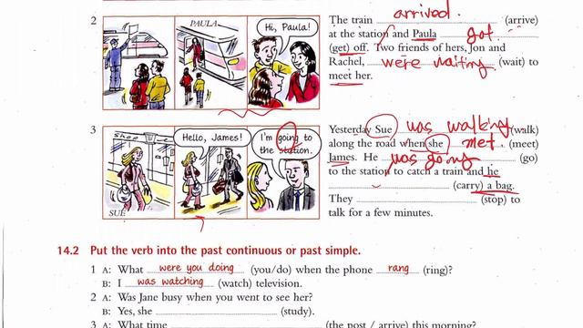 Unit14 I was doing (past continuous) and I did (past simple) смотреть онлайн