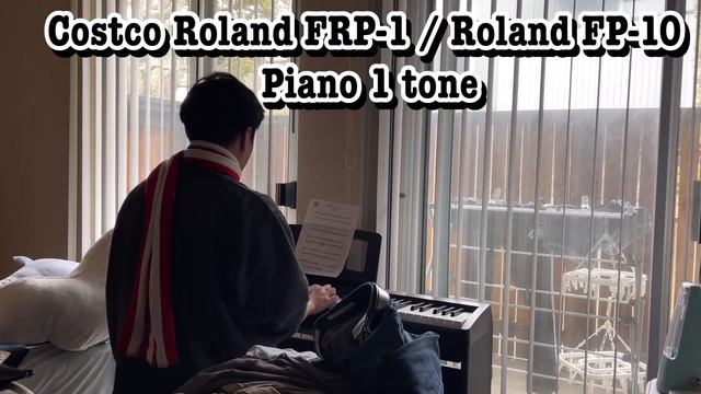 Costco Roland Digital Piano FRP-1/ Roland FP-10 tone demo— Piano 1 смотреть онлайн