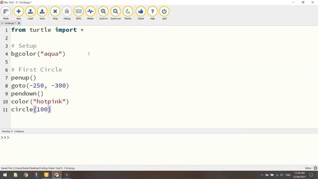 Block to Text-Based Programming - Drawing Circles смотреть онлайн