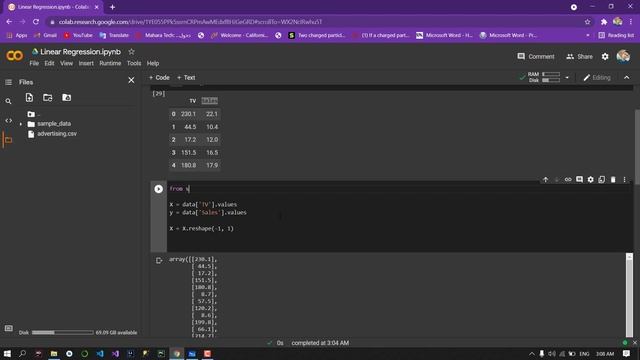 Linear Regression Code With Python (عربي) смотреть онлайн