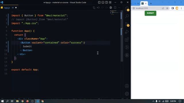 React Material Ui - 02 | Button In Material Ui | 2023 смотреть онлайн