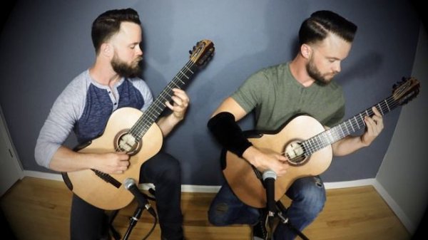 Adele - Lovesong (The Cure) The Bassett Bros. Guitar Duo