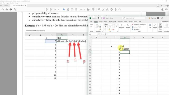 Binomial Probability and Graph its Distribution - Using Excel смотреть онлайн