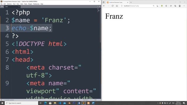 Intro to PHP Code and Variable Beginner Part 1 смотреть онлайн