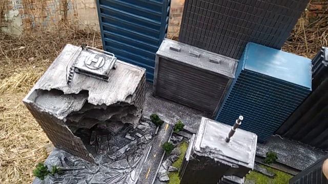 Диорама Тихоокеанский Рубеж для фигурок NECA. Делаем макет города смотреть онлайн