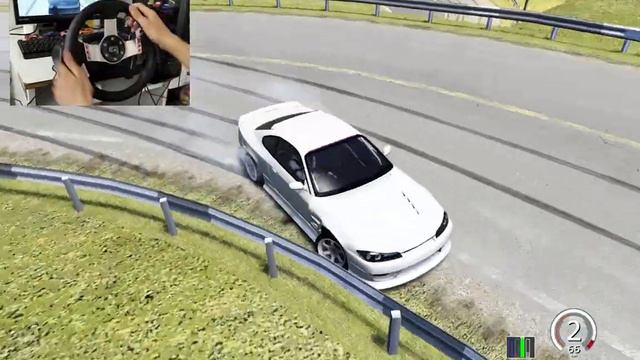 Silvia S15 Drift in Drift Playground - Assetto Corsa (With 900° Steering Wheel) смотреть онлайн