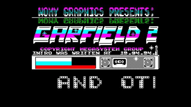 Garfield 2 Crack Intro - Nomy Graphics [#zx spectrum] смотреть онлайн