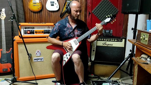 killer riffs | orange super crush | tokai flying v | mini tube screamer смотреть онлайн