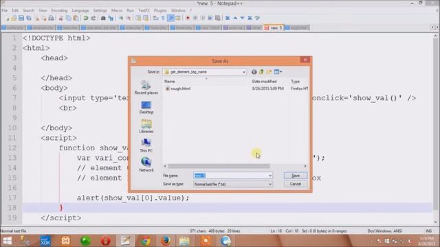 Javascript training - learn how to access element by tagname - Javascript tutorial for beginners смотреть онлайн
