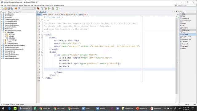 Lecture 11: Java Servlet (Requestdispatcher) смотреть онлайн