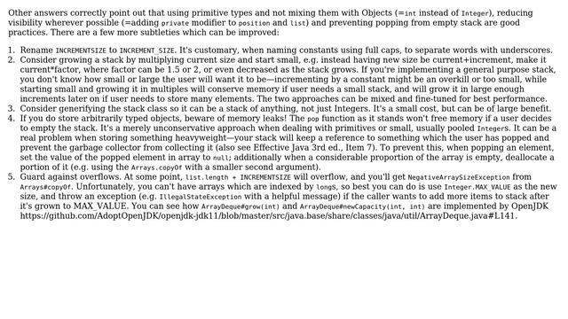 Code Review: Stack class in Java 8 (5 Solutions!!) смотреть онлайн