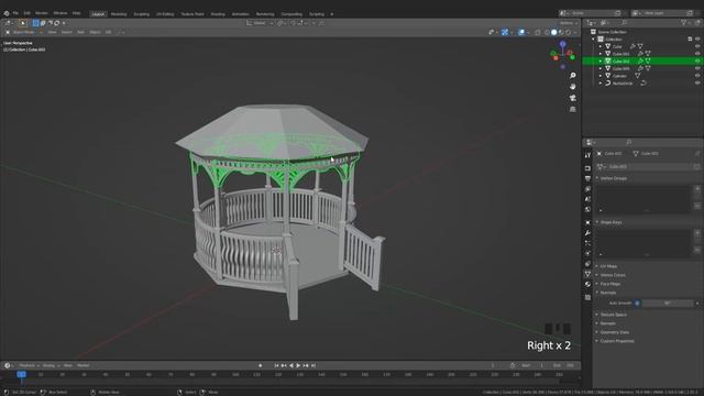 Blender 2.91 | Array, Curve Модификаторың қолдану смотреть онлайн
