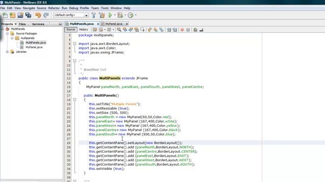 Mutiple panels in Java using Netbeans 1 смотреть онлайн