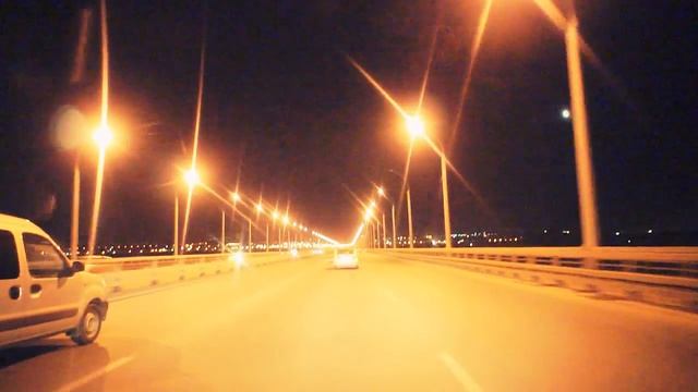 Авто прогулки по Новосибирску за рулем - 23. Ночной Новосибирск. Бугринский Мост и его развязки смотреть онлайн