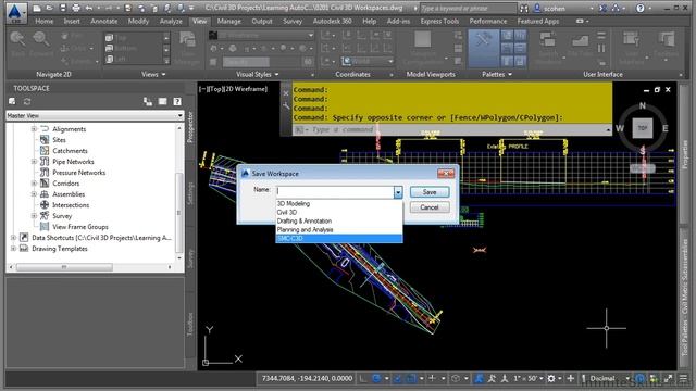 AutoCAD Civil 3D 2015 Tutorial | Civil 3D Workspaces смотреть онлайн