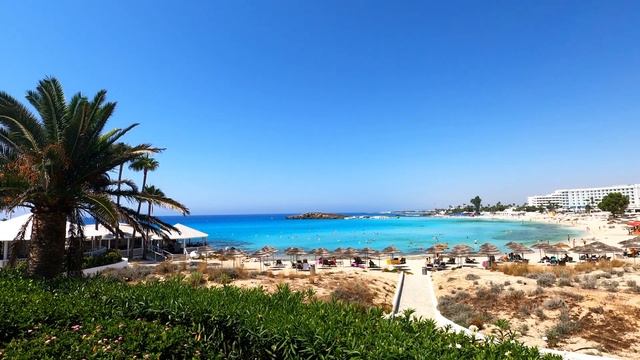 Nissi Beach / Nissi Beach resort - best beach in Cyprus ... смотреть онлайн