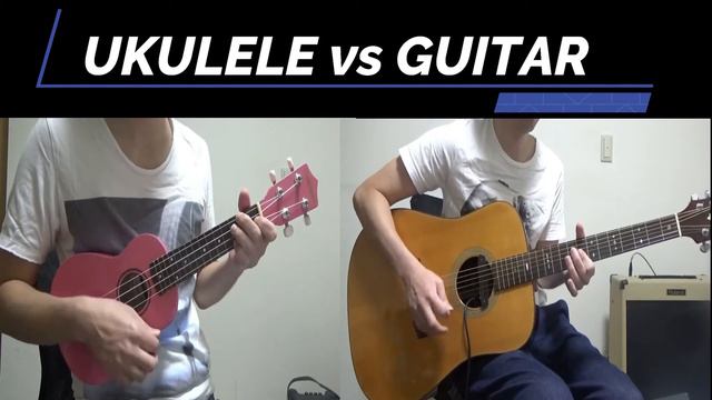 [Blues] Ukulele vs Guitar смотреть онлайн