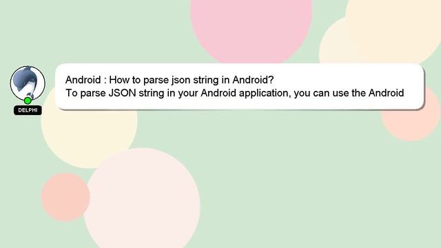Android : How to parse json string in Android? смотреть онлайн