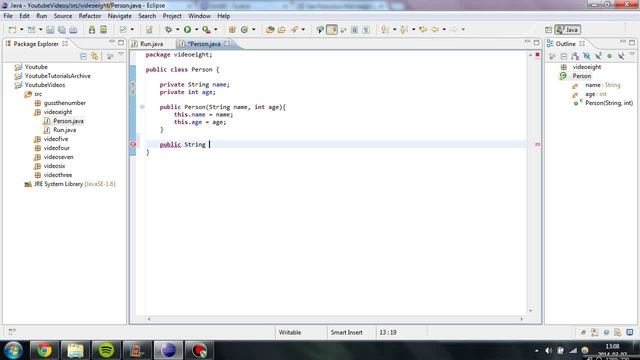 Java programming - Video 9 - Classes - part 1 смотреть онлайн