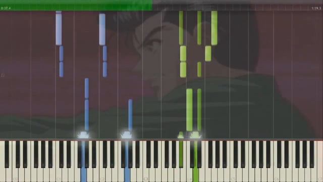 Hohoemi No Bakudan - Yu Yu Hakusho Opening [Piano Tutorial +Midi] смотреть онлайн