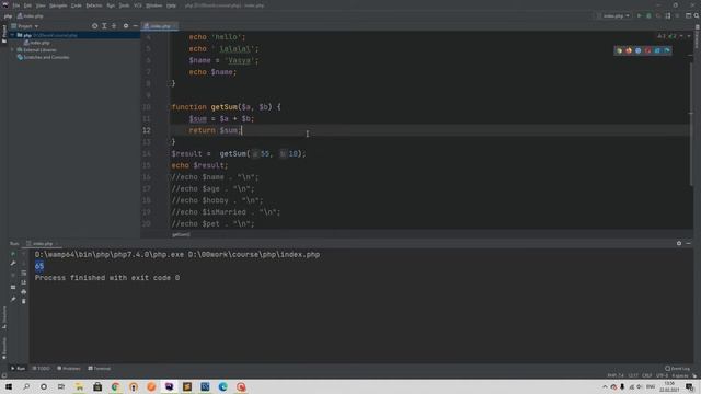 PHP курс для Laravel. 11. Возвращаемые функции смотреть онлайн