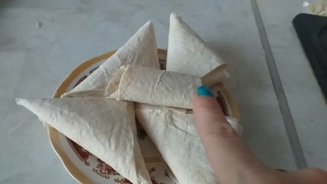 Завтрак за 15 минут . Треугольники из лаваша. смотреть онлайн