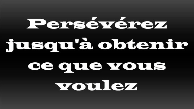 Fait 7 La Persévérance Comme Celle D'un Bébé