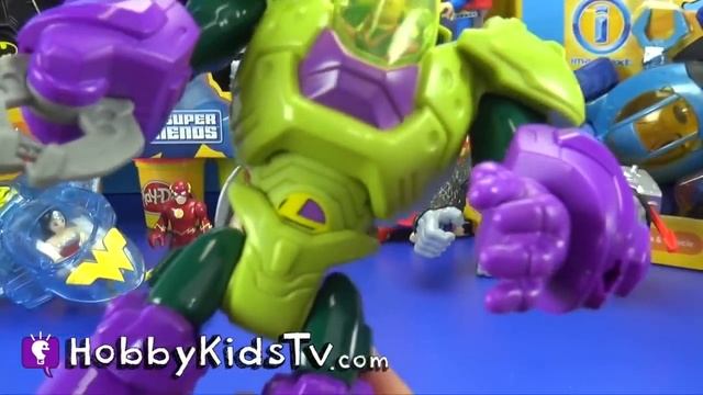 Giant SUPERMAN Surprise Egg! Batman Toys + Superhero Surprise Eggs. Imaginext Fun HobbyKidsVids смотреть онлайн