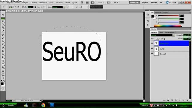 PhotoShop Cs 5 - Ondas nas Letras смотреть онлайн