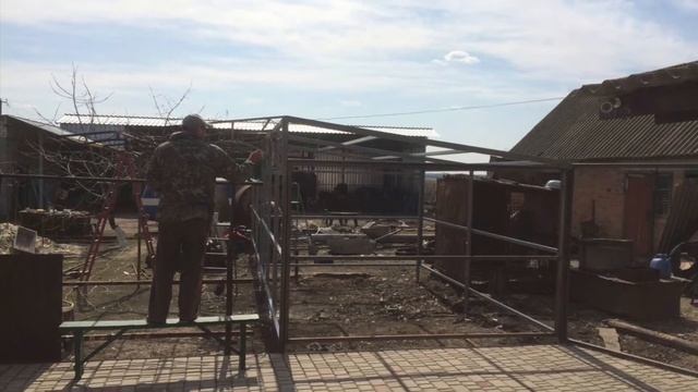 Гараж с навесом 4х6.