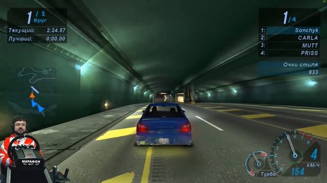 Оппозитная сила! Subaru Impreza WRX STi в Need For Speed: Underground