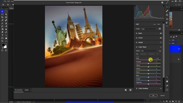 Travel Agency Poster Design | Photoshop Tutorial смотреть онлайн