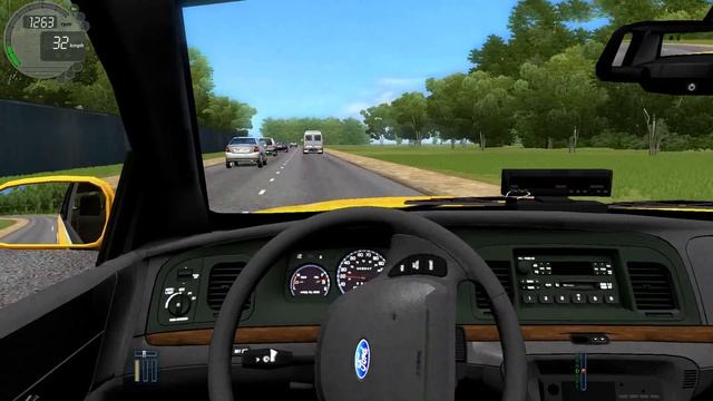 City Car Driving 1.5.3 Ford Crown Victoria Taxi [G27] смотреть онлайн