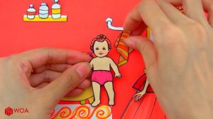 Бумажные Куклы Одеваются - Бумага Арт Лед И Пламя Беременная Мама Dress Up - Barbie Story & Crafts