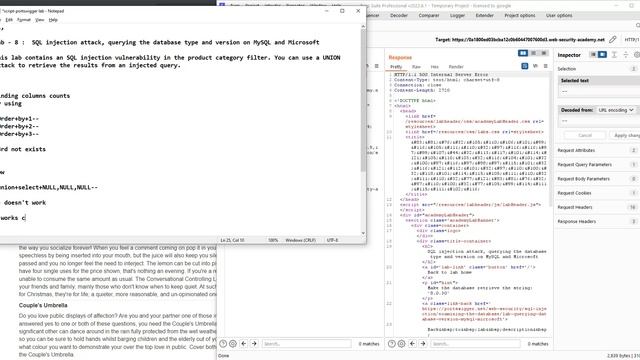 SQL Injection Attack, Querying The Database Type And Version On #MySQL And #Microsoft | #8 смотреть онлайн