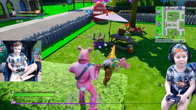 6 Year Old Kid Unlocking Deadpool MASK OFF Fortnite Skin & NEW Fortnite Challenge Find Easter EGGS! смотреть онлайн