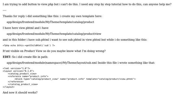 Magento: How to add new block to view.php (Catalog/Product/view.php)? смотреть онлайн