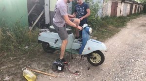 Покупка мотороллера Турист ,начало проекта .