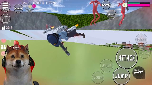MENGALAHKAN ULTRAMAN JAHAT!!! - Sakura School Simulator #9 смотреть онлайн